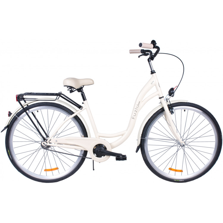 Mestský bicykel 28 Fuzlu City S-1 krémová